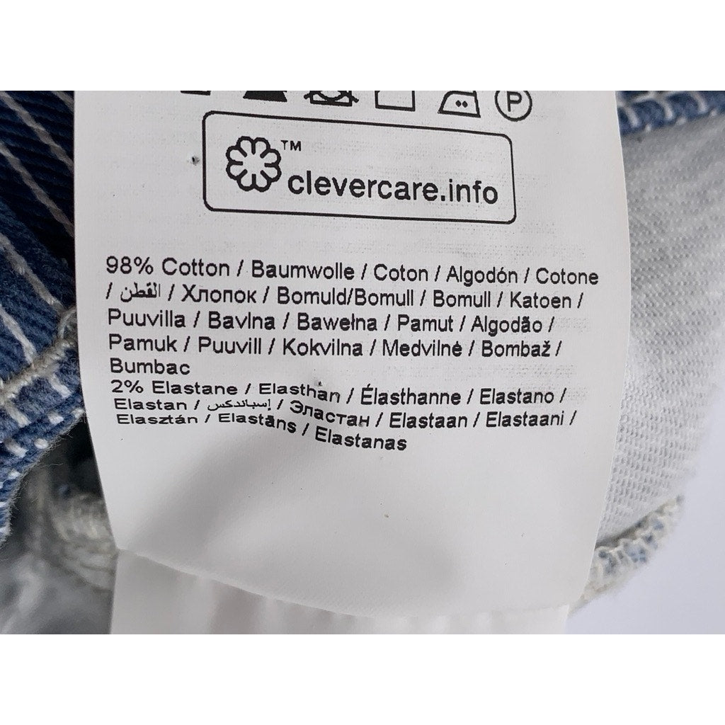 B.YOUNG Women's Blue-White Pinstripe Bykato Bykasio Jeans SZ 25(S)