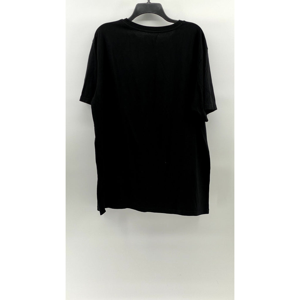 SQRTN COMPANY Unisex Black-White Crewneck Logo Short Sleeve T-Shirt SZ XL