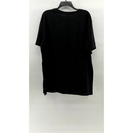 SQRTN COMPANY Unisex Black-White Crewneck Logo Short Sleeve T-Shirt SZ XL