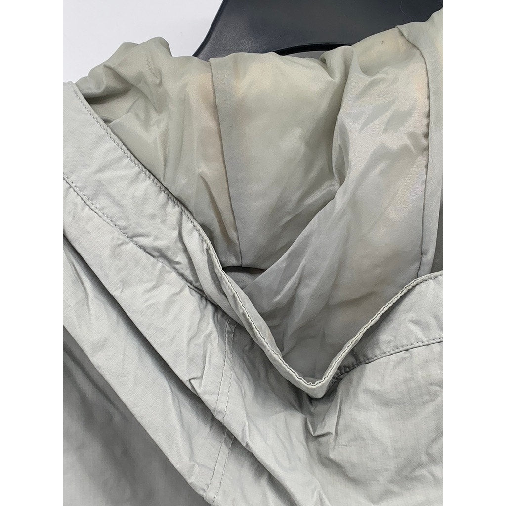 THE NORTH FACE Women's Gray Double Closure Long Sleeve Hooded Trench Coat SZ M