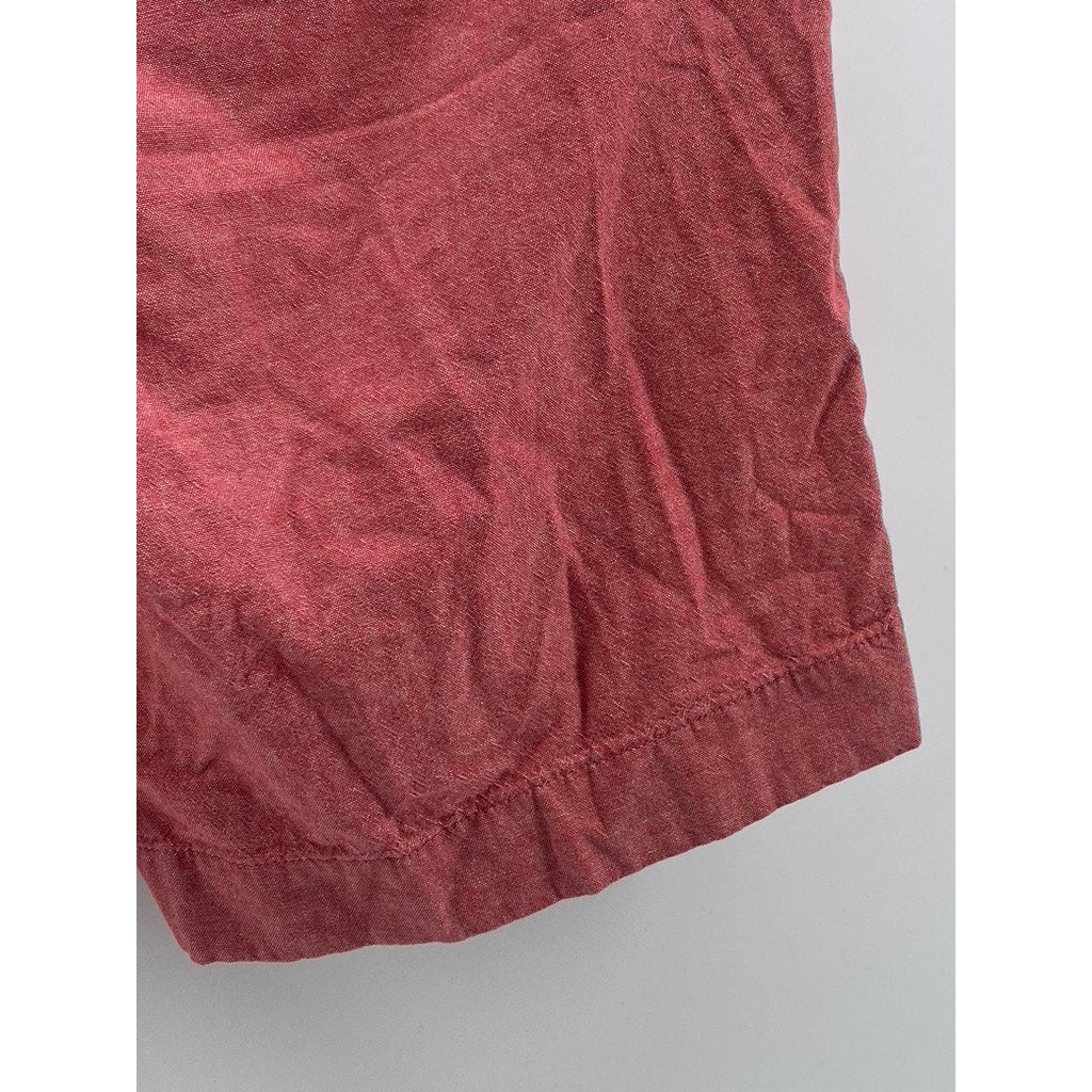 J.CREW Men's Red Gramercy Regular-Fit Cotton Chino Shorts SZ 31