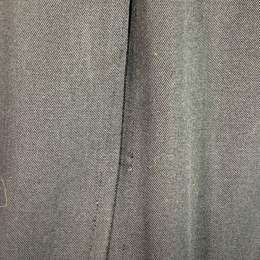 LES COPAINS Women's Black Wool Straight Midi Pencil Skirt SZ 42 IT US S
