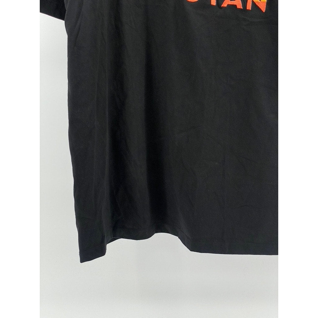 KS MADE IN BHUTAN Men’s Black Logo Crewneck Casual Short Sleeve T-Shirt SZ 2XL