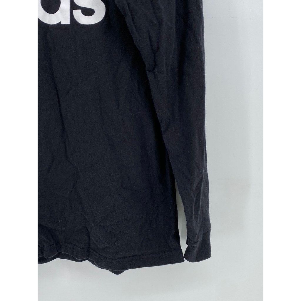ADIDAS Men's Black Logo Long Sleeve Amplifier Tee SZ L