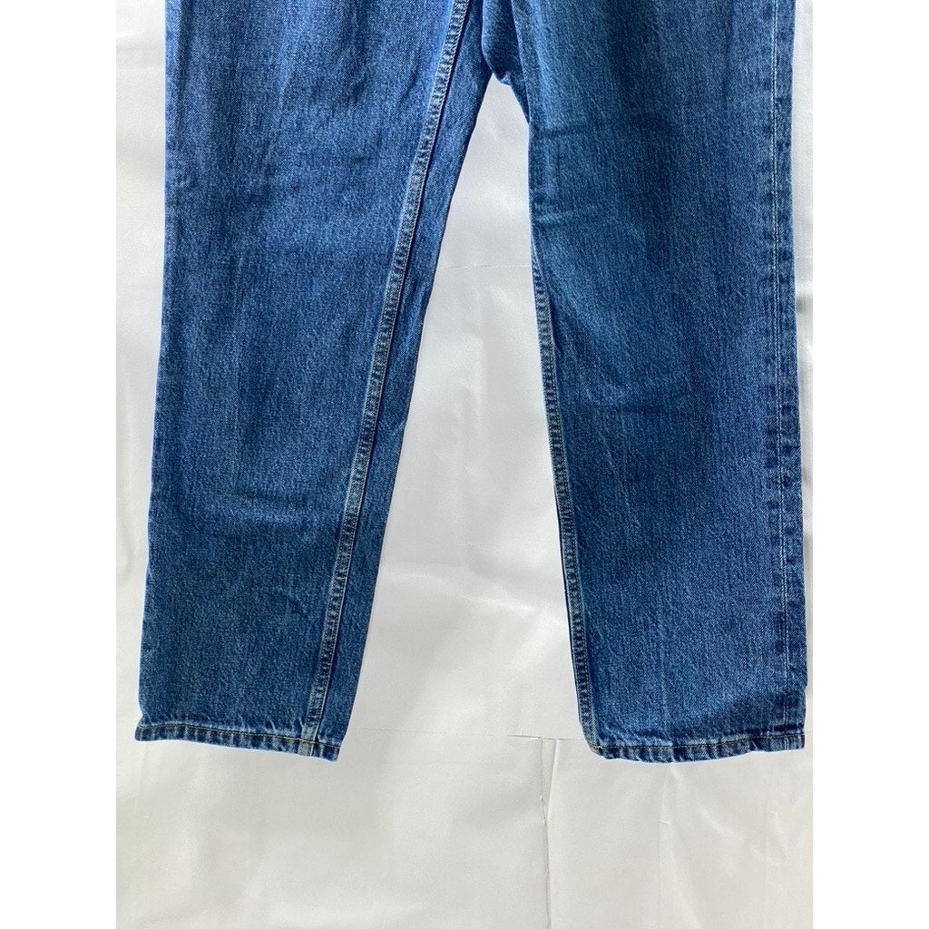 EVERLANE Women's Dark Blue Denim The Curvy 90's Cheeky Straight Ankle Jean SZ 27