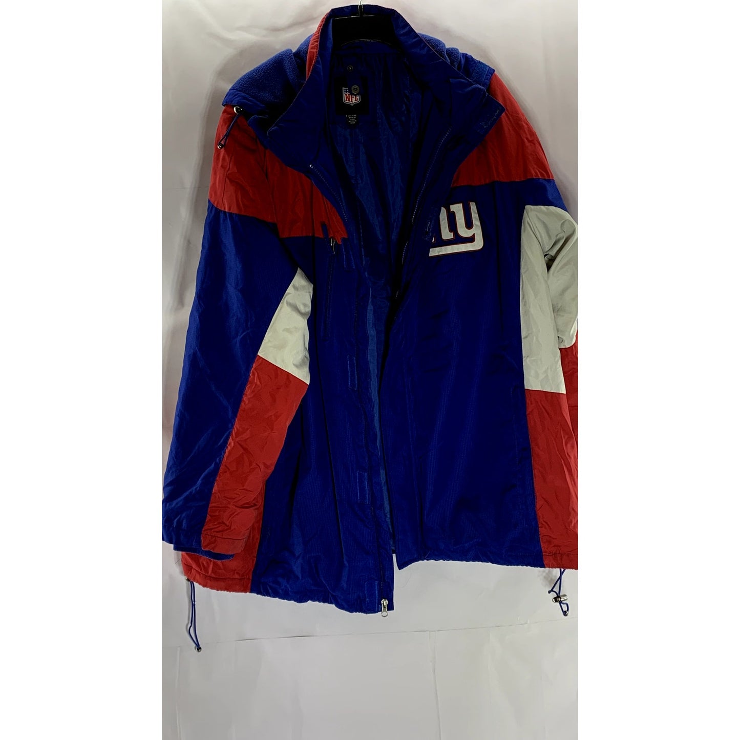 G-III APPAREL GROUP Men's Blue/Red/White Colorblock New York Giants Jacket SZ2XL