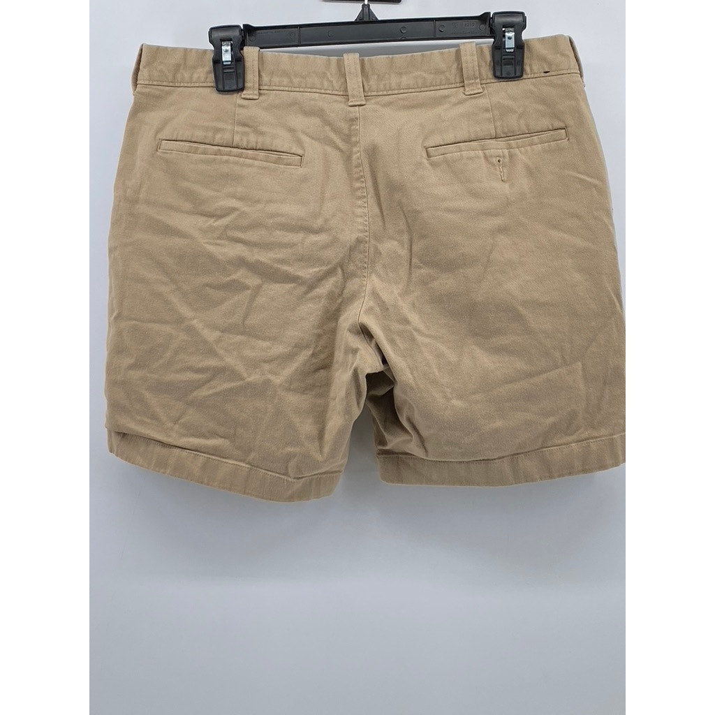J.CREW Men's Tan Regular-Fit 7" Flex Chino Shorts SZ 31