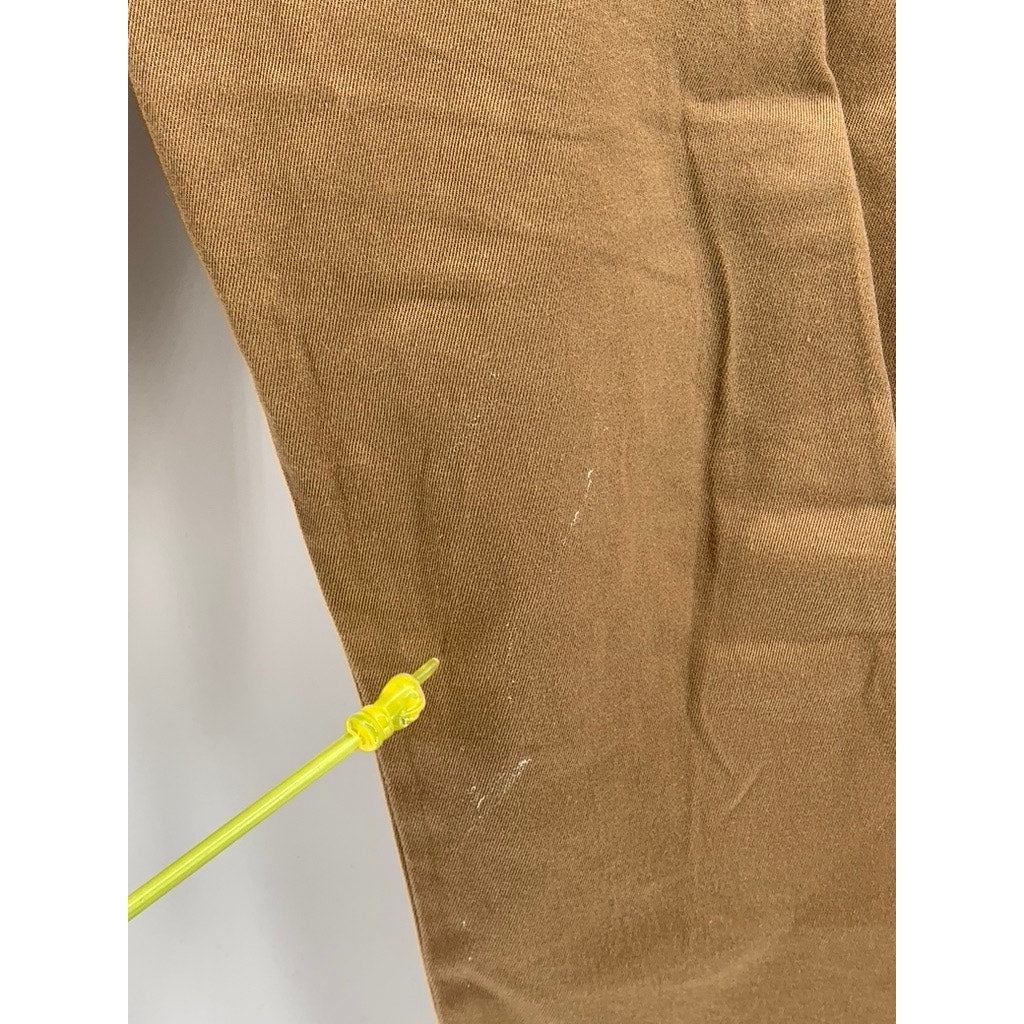 J.CREW Men's Tan 1450 Relaxed-Fit Straight Leg Stretch Chino Pant SZ 35Z30
