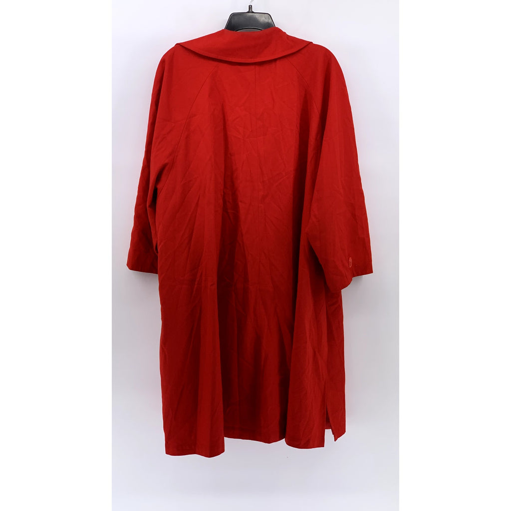 SPIEGEL Women's Vintage Red Double-Breasted Long Sleeve Trench Coat SZ 12