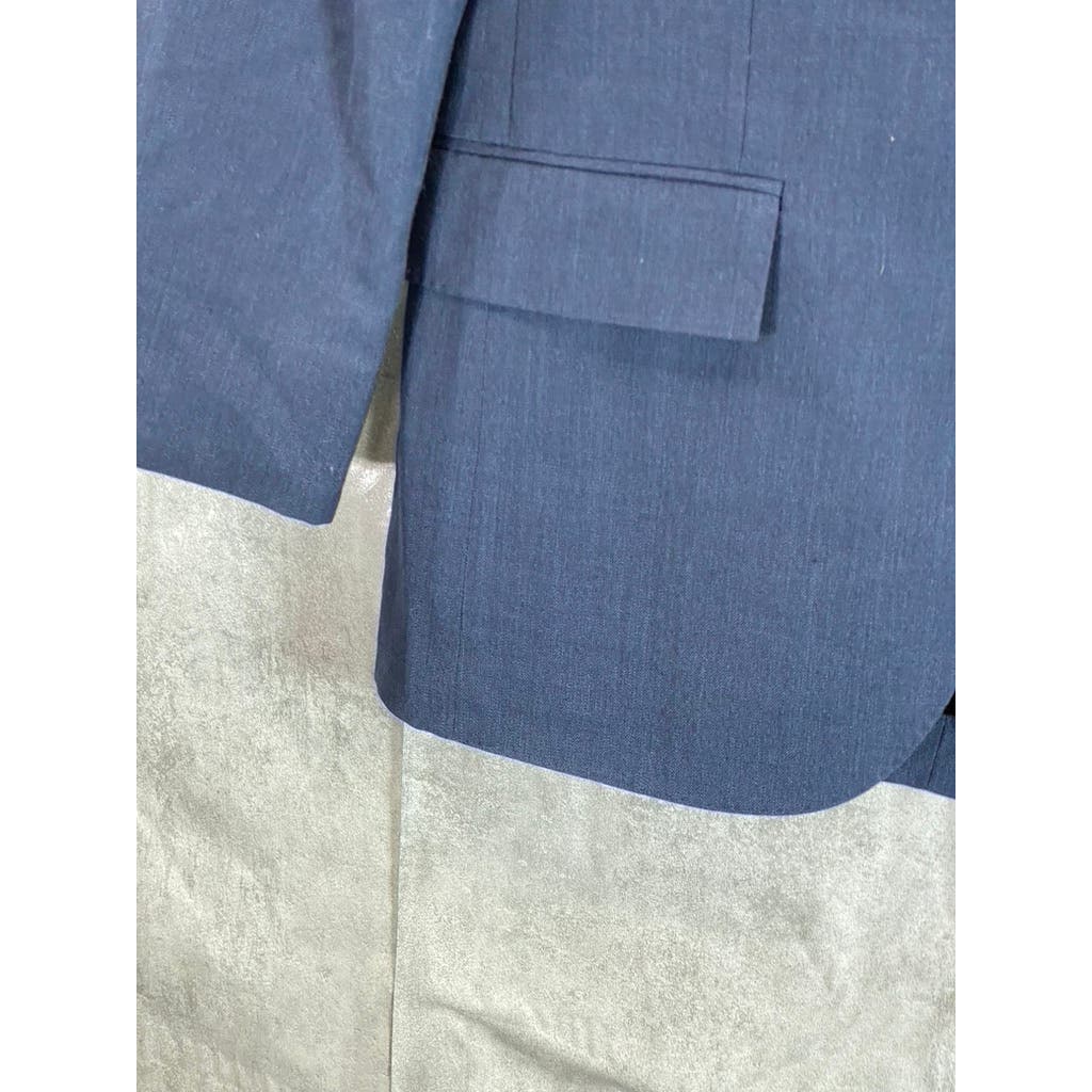 J.CREW Men's Navy Short Slim Ludlow Traveler Wool Two-Button Suit Jacket SZ 36S