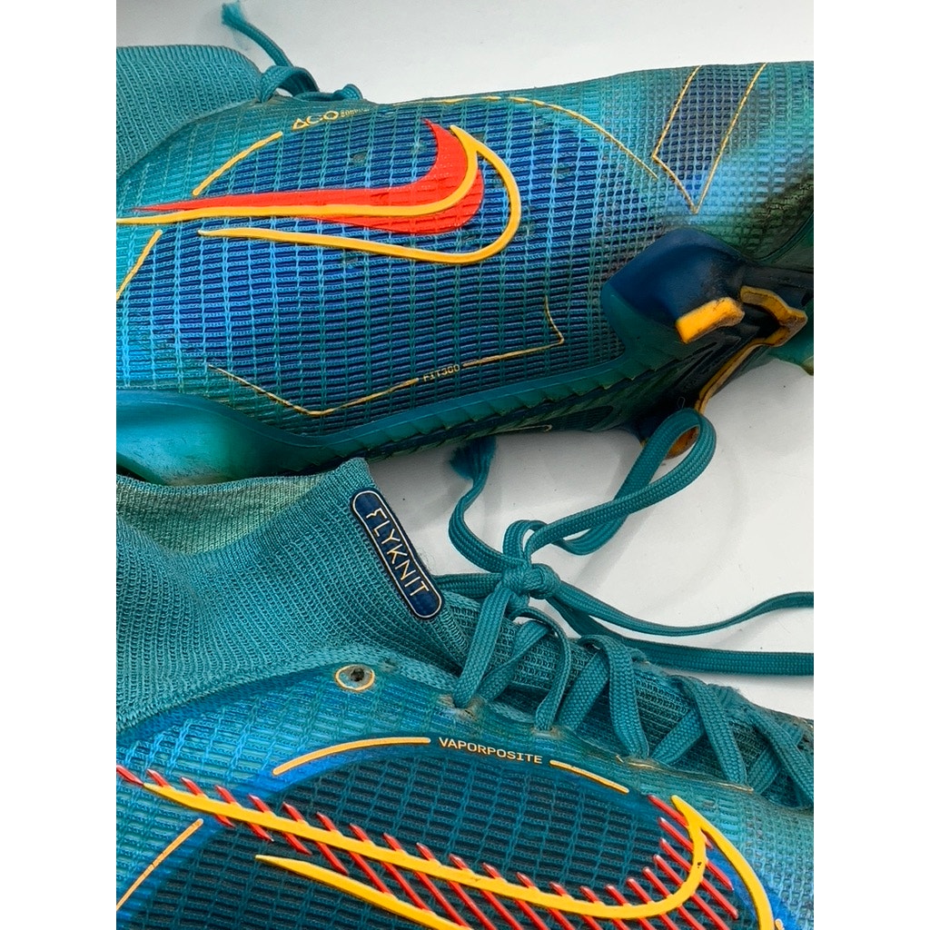 NIKE Women's Teal Blue Murcurial Fit360 FlyKnit Soccer Cleats SZ 7.5
