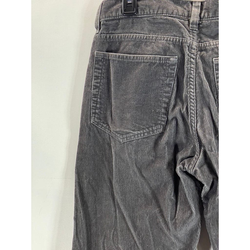 J. CREW Men's Charcoal Vintage Slim-Straight Five-Pocket Corduroy Pants SZ 30X30