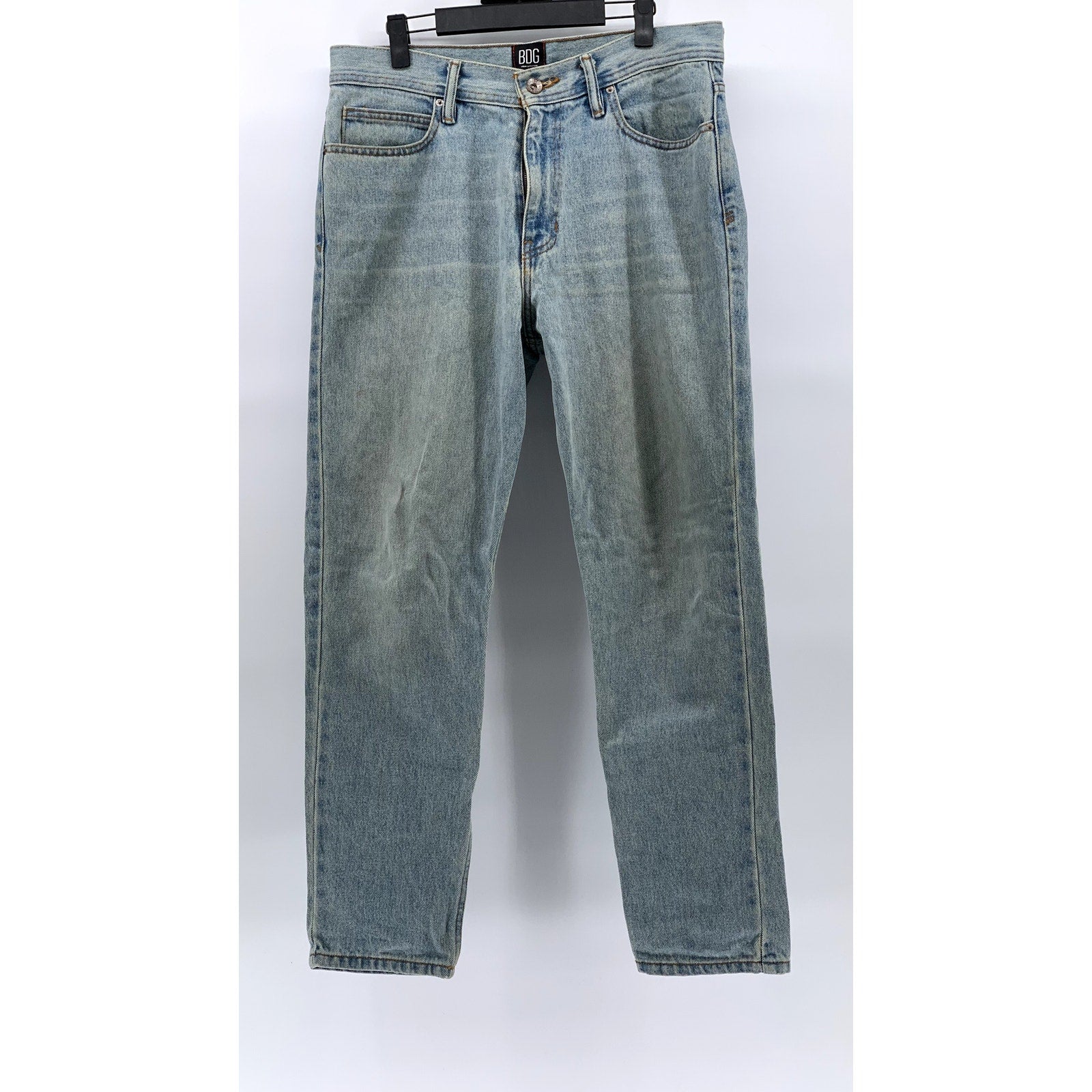 BDG URBAN OUTFITTERS Men's Light Wash Blue Dad Slim Taper Fit Jeans SZ 32/32