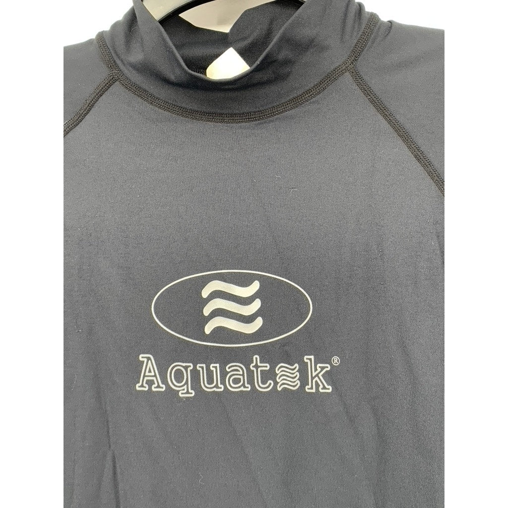 AQUATEK by Midway Kid's Black Performance Rash Guard Watersport Shirt SZ XL