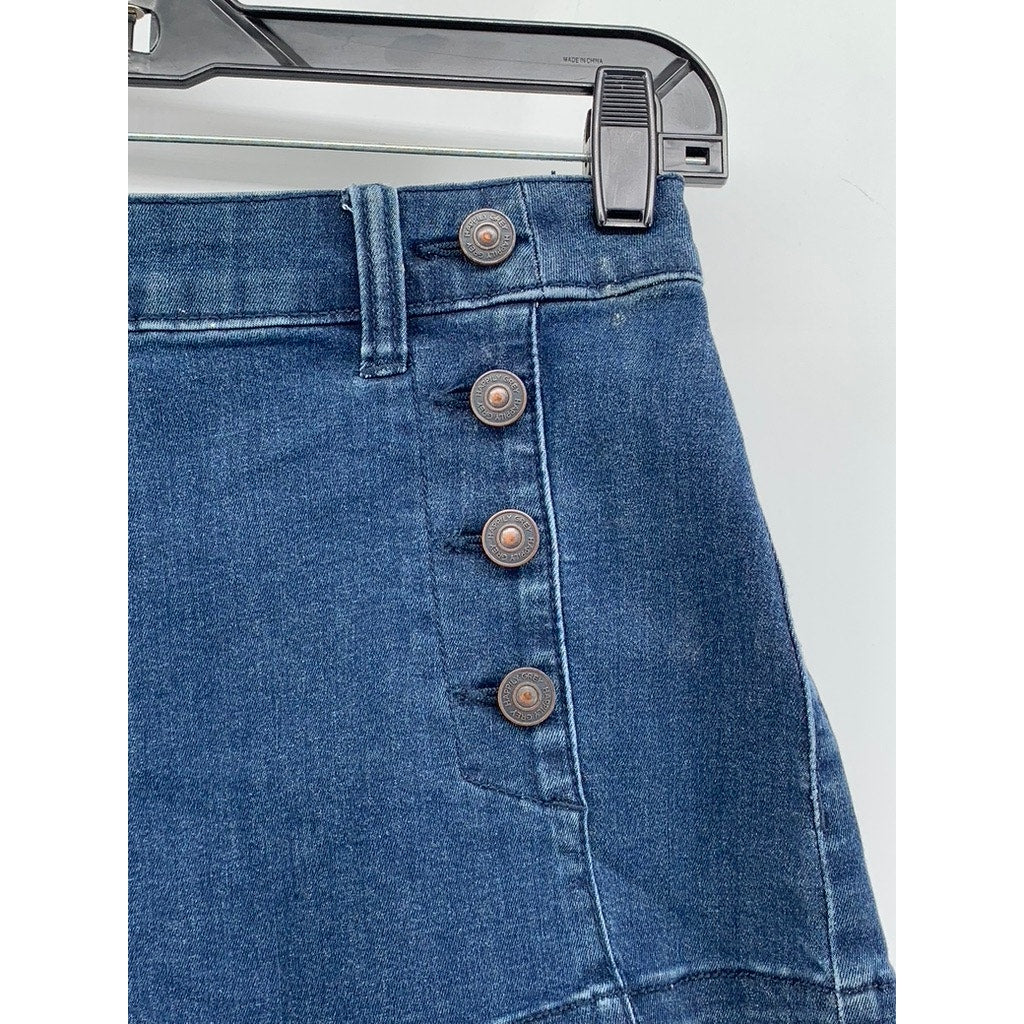 HAPPILY GREY Women's Blue Denim High-Rise Shorts SZ 3/26