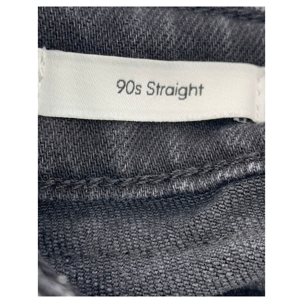 CALVIN KLEIN Men's Black Solid 90's Straight Jeans SZ 28