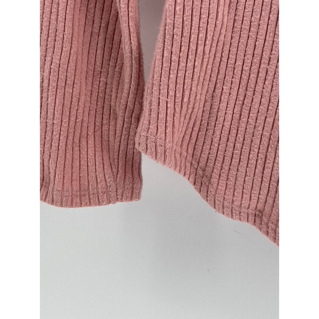 NO BOUNDARIES Women's Ribbed V-Neck Sweater Size L
