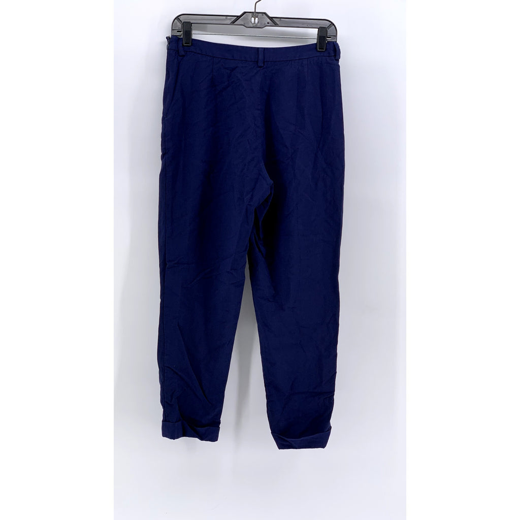 A.P.C RUE MADAME PARIS Women's Navy Straight-Leg Pants SZ 38(USM)