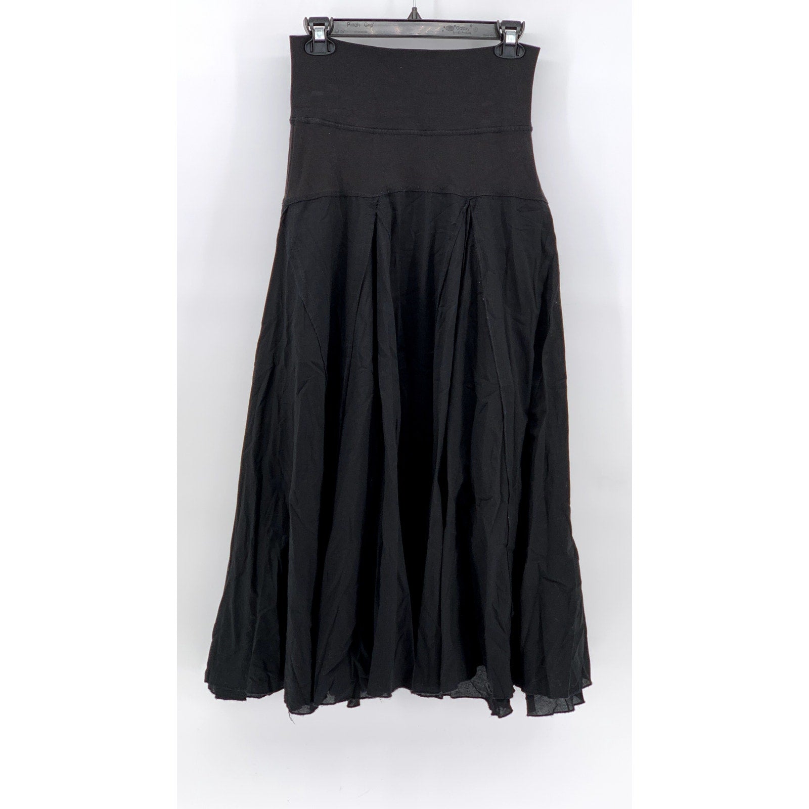 CHARLOTTE RUSSE Women’s Black Cotton Tiered Maxi Skirt SZ S
