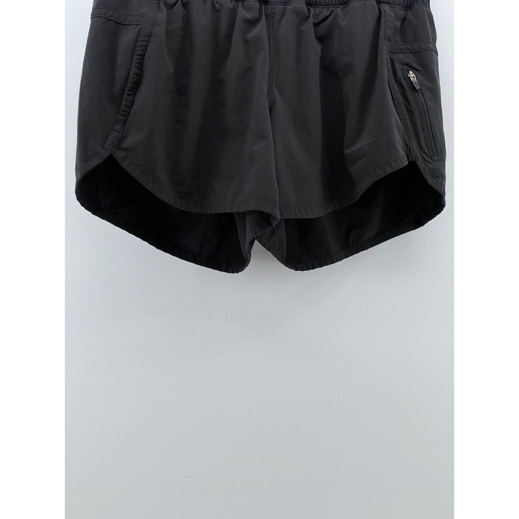 LULULEMON Women's Black Solid Elastic Waist Pull-On Active Shorts SZ 6