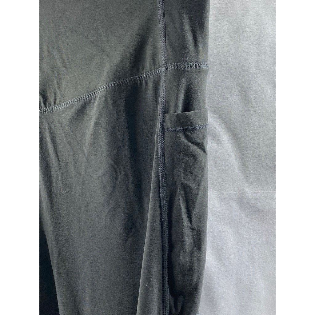 UNBRANDED Women's Gray Solid Side-Pocket High-Rise Pull-On Leggings SZ XS