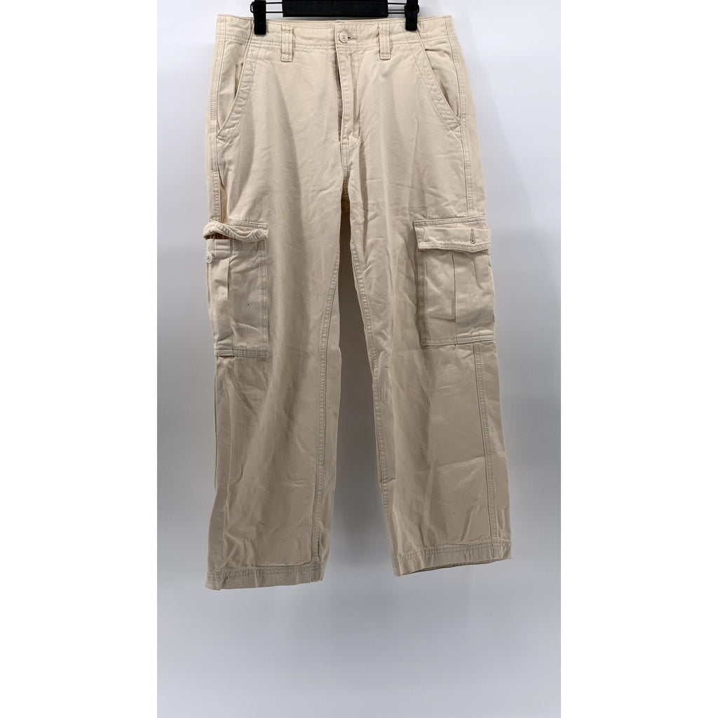 J. GALT Women's Beige Straight-Leg Casual Cargo Pants SZ S