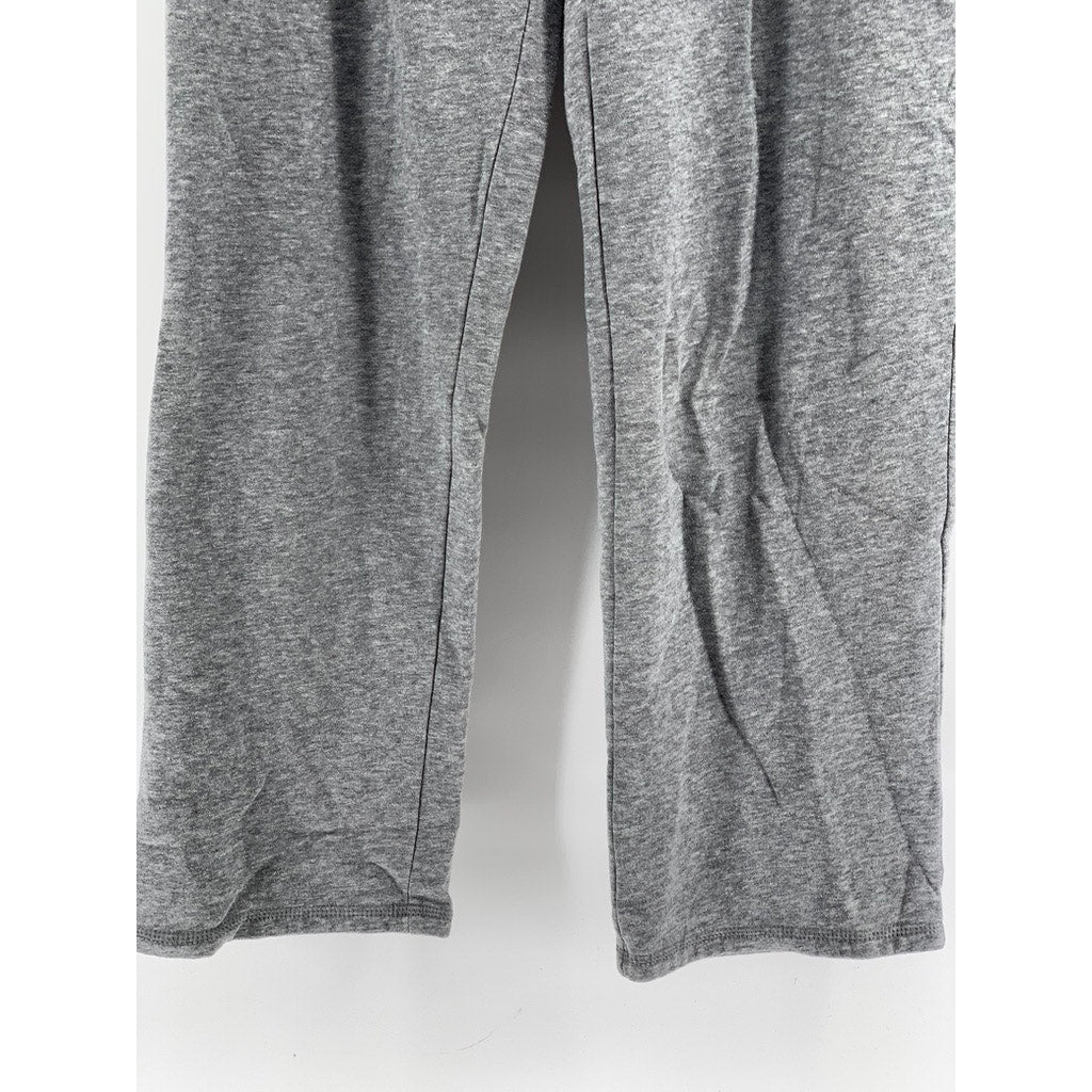 TIME & TRU Women's Gray Cotton Blend Relaxed Straight Leg Pants SZ M