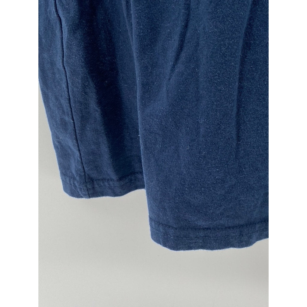 WAY TO CELEBRATE Men's Dark Blue Custom Crewneck Father's Day T-Shirt SZ 2XL