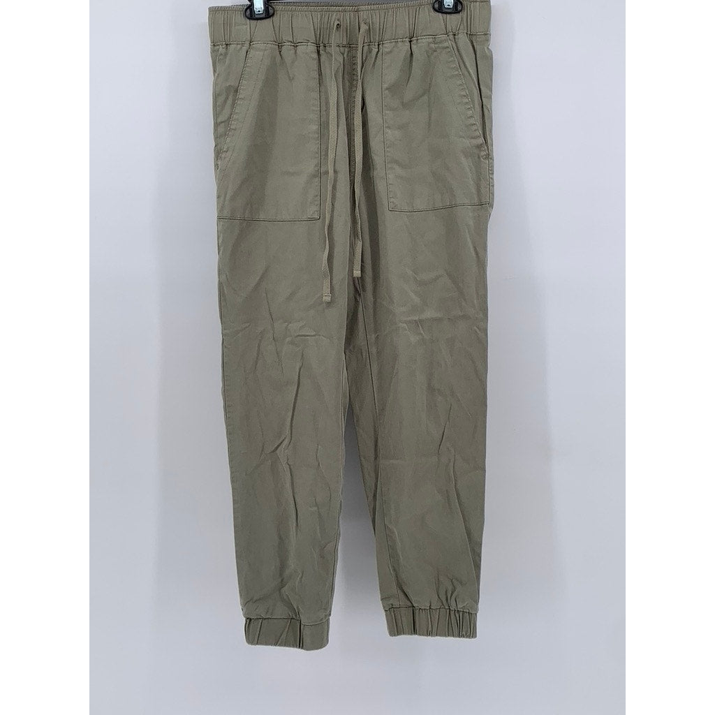 BUFFALO DAVID BITTON Women's Olive Green Drawstring Casual Joggers SZ S