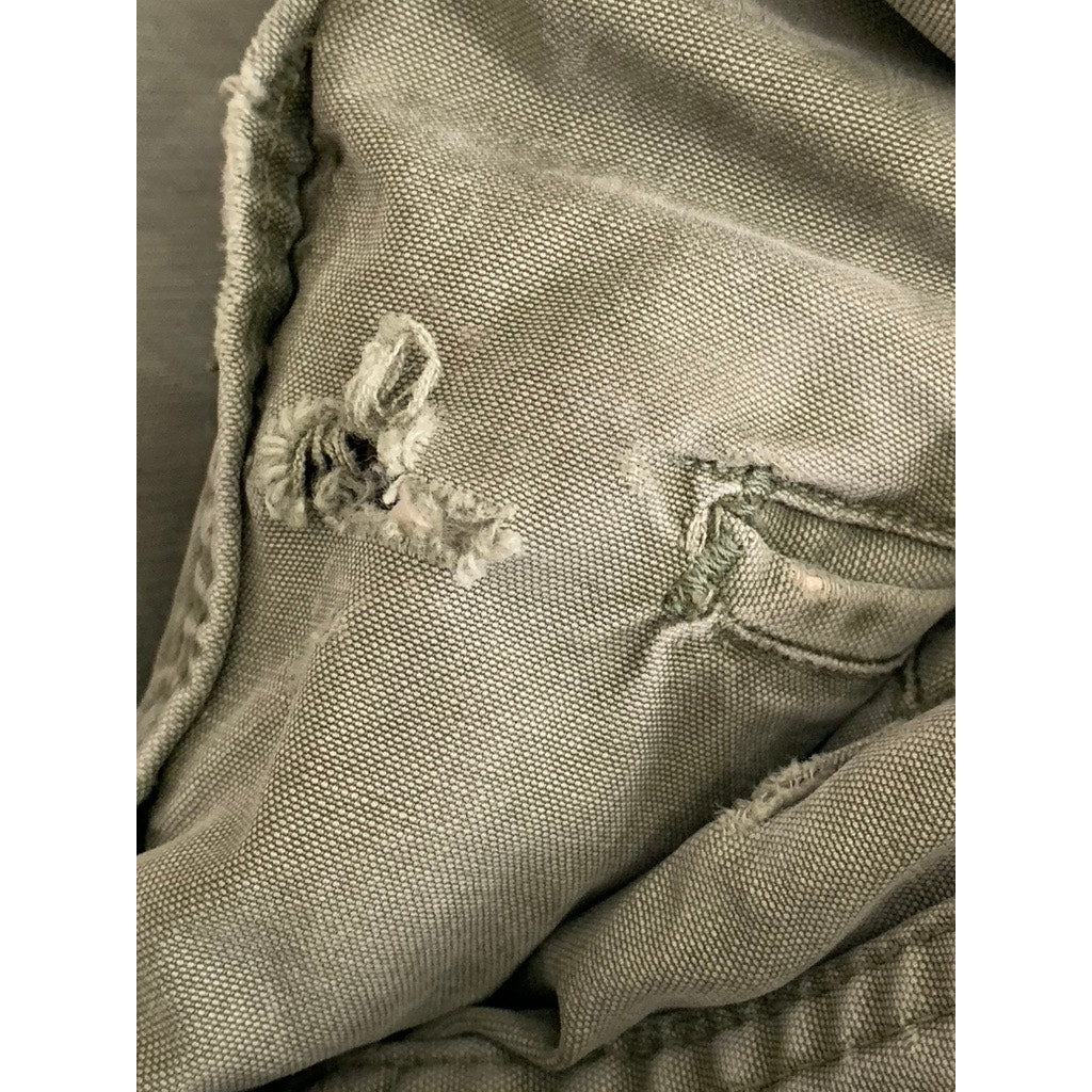 UNBRANDED Men's Green Straight-Leg Regular-Fit Utility Work Pants SZ 32X32