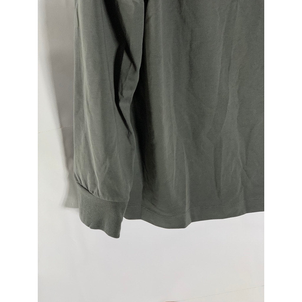 UNIQLO Men's Dark Gray Crewneck Airism Long Sleeve T-Shirt SZ L