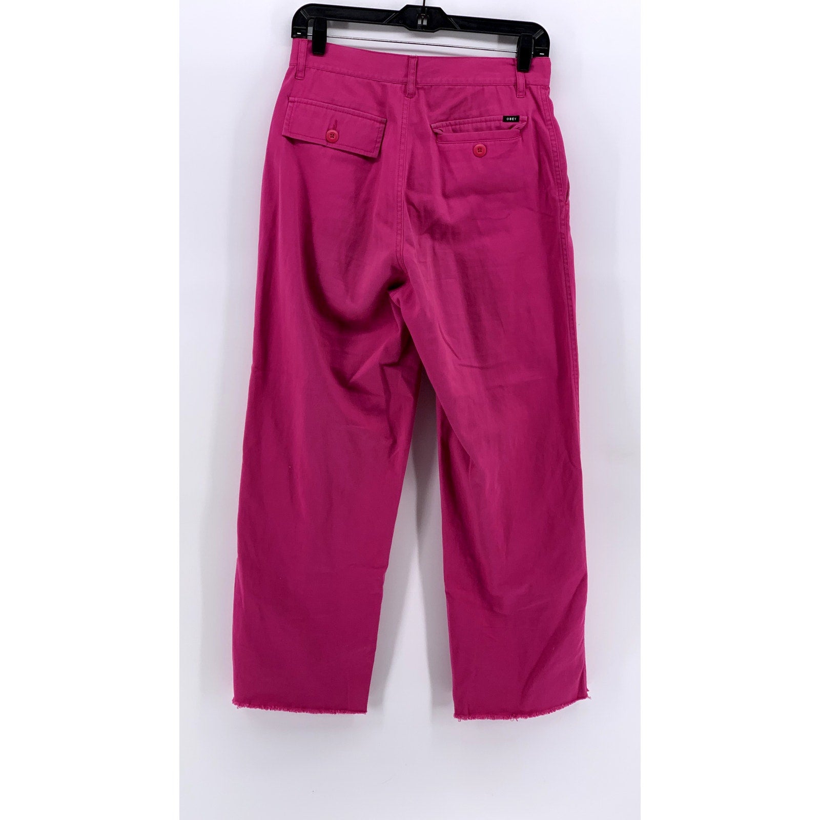 OBEY WORLDWIDE Women's Fuchsia Straight Leg Pant SZ 27