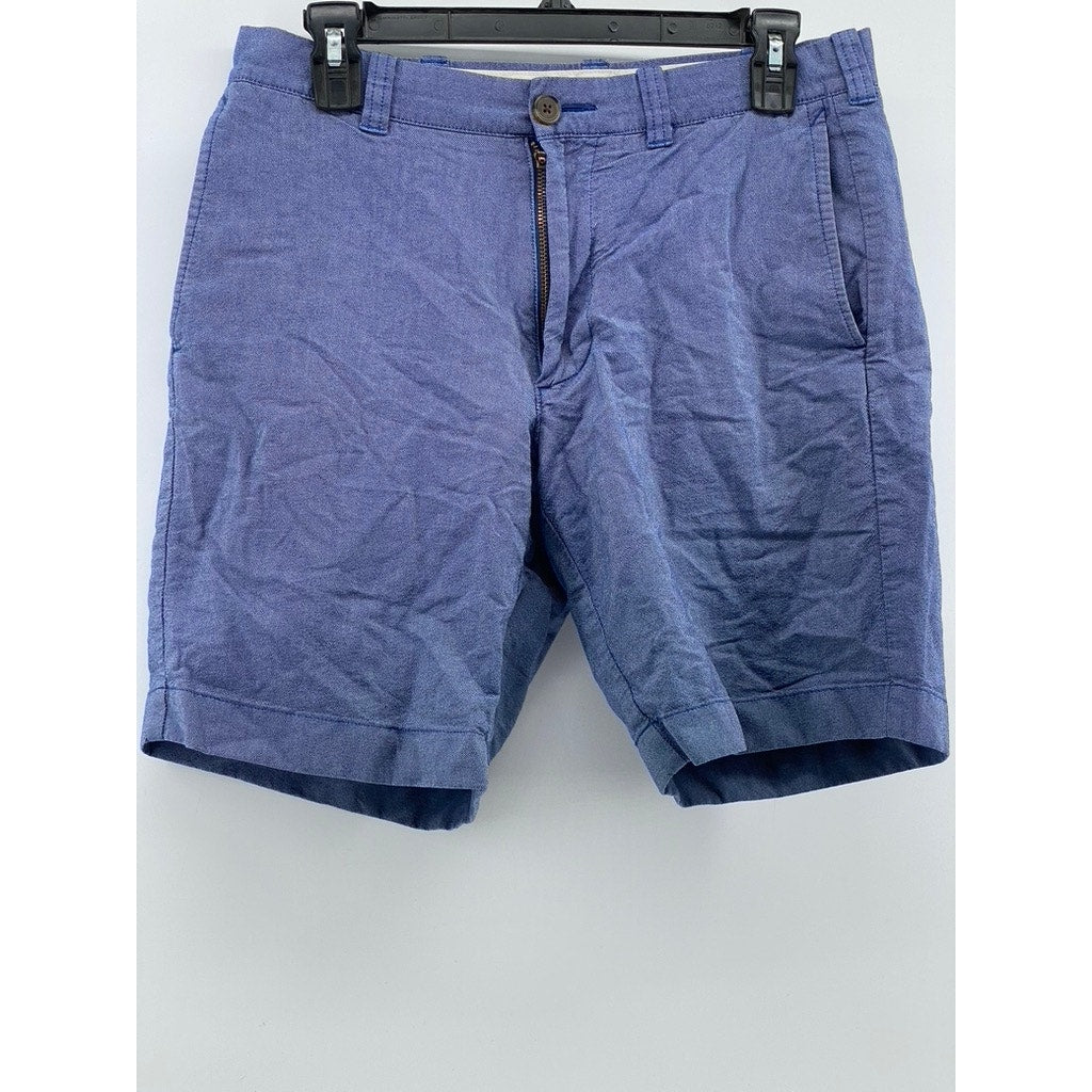 J.CREW Men's Vintage Blue Cotton Regular-Fit Chino Shorts SZ 30