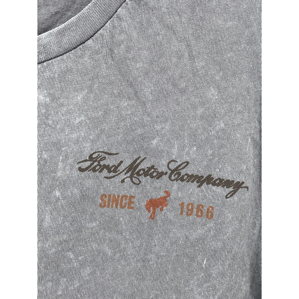 FORD Men's Darek Gray Crewneck Short Sleeve Bronco Truck Graphic T-Shirt SZ S