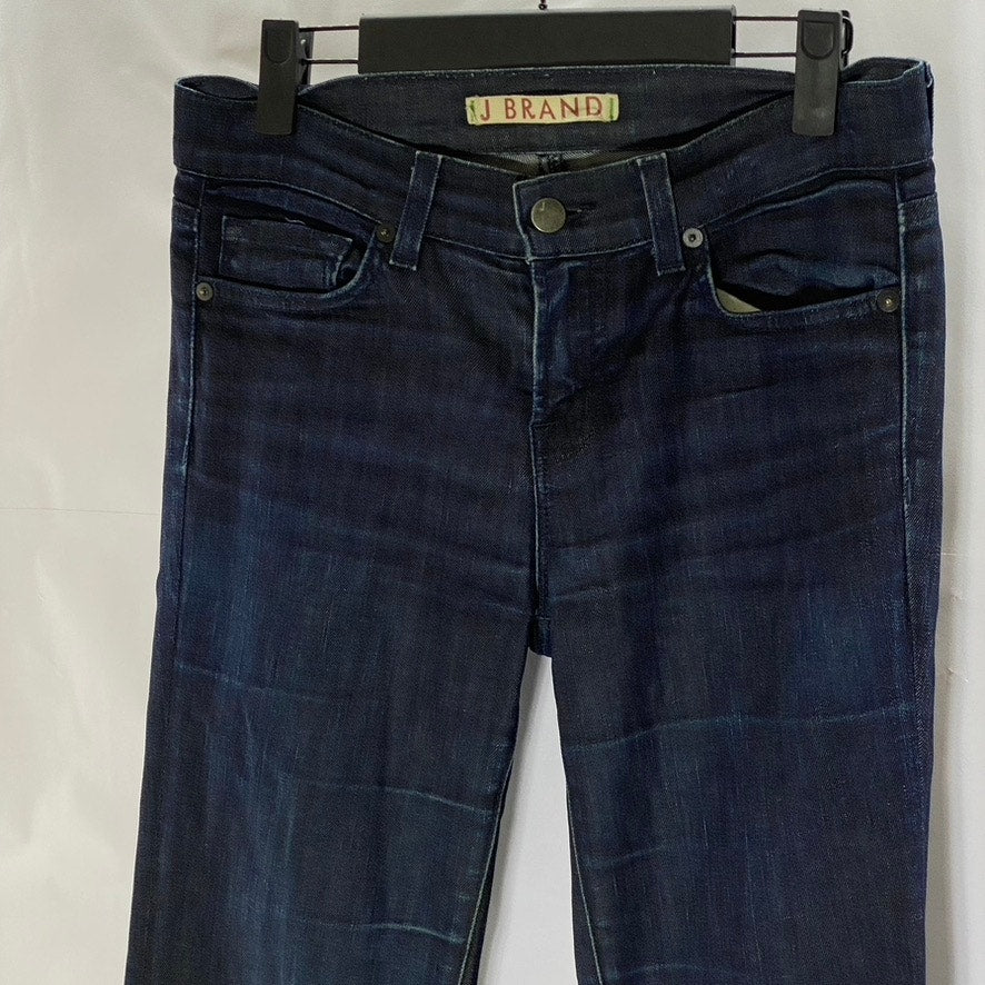 J. BRAND Women's Eclipse Navy Denim The Straight Leg Five-Pocket Jeans SZ 26