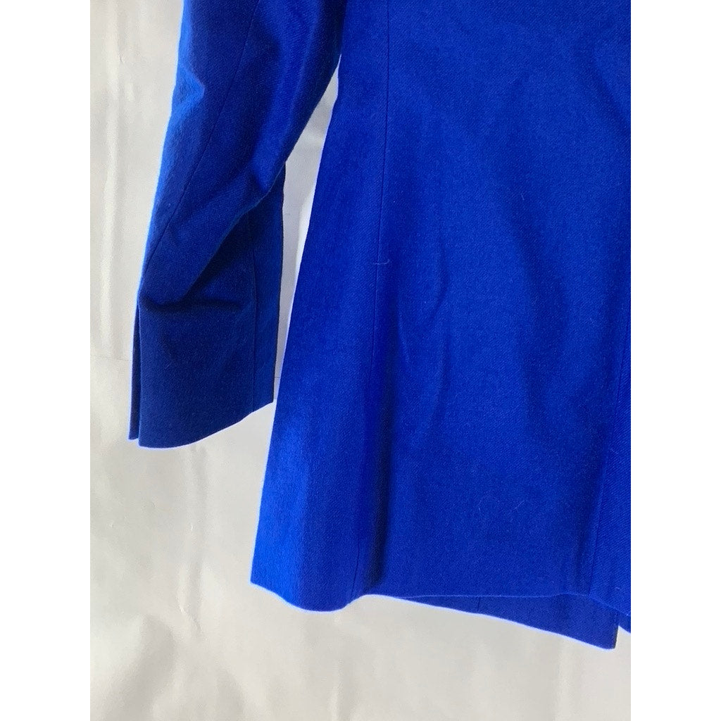 CHARTER CLUB PETITES Women's Blue Wool Petite Vintage Classic-Fit Blazer SZ P/4