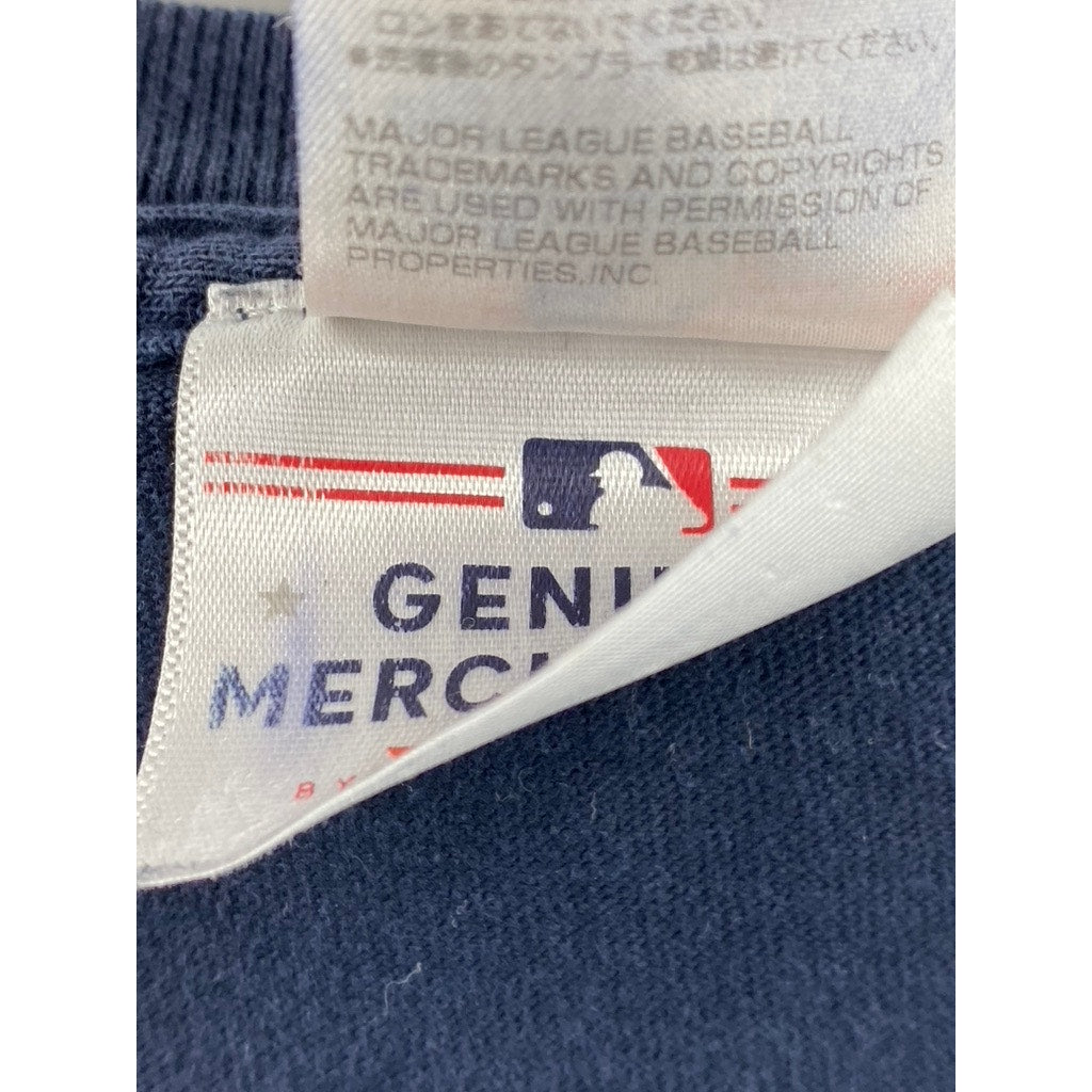 FANATICS Men's Navy-White New York Yankees Crewneck Short Sleeve T-Shirt SZ L