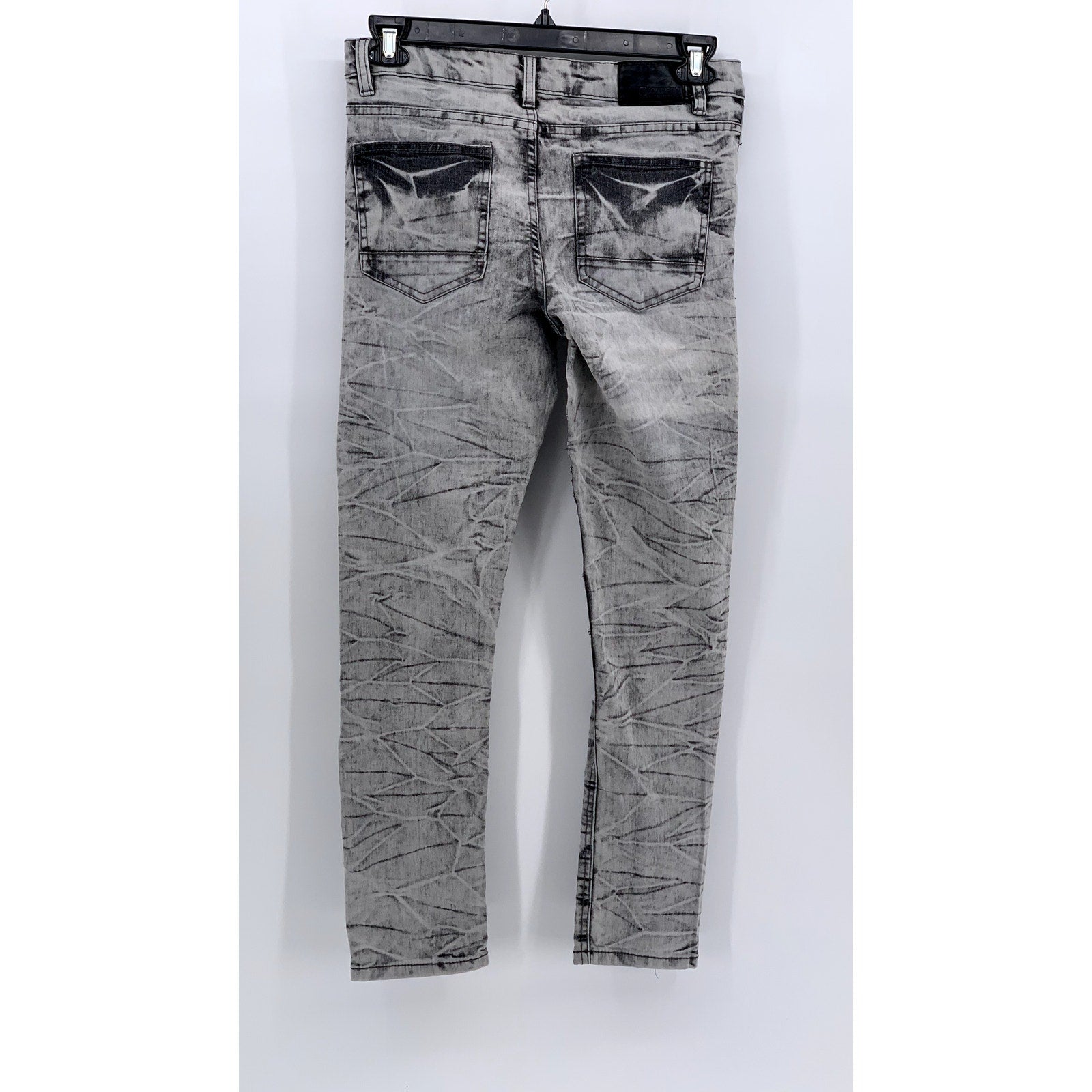 SOUTHPOLE Men's Gray Dyed Textured Denim Skinny Jeans SZ 30X30