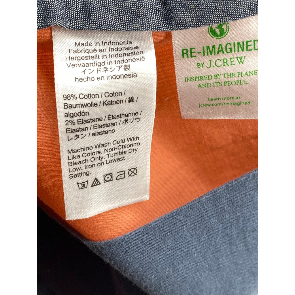 J.CREW Men's Orange Regular-Fit Stretch 9" Chino Shorts SZ 35