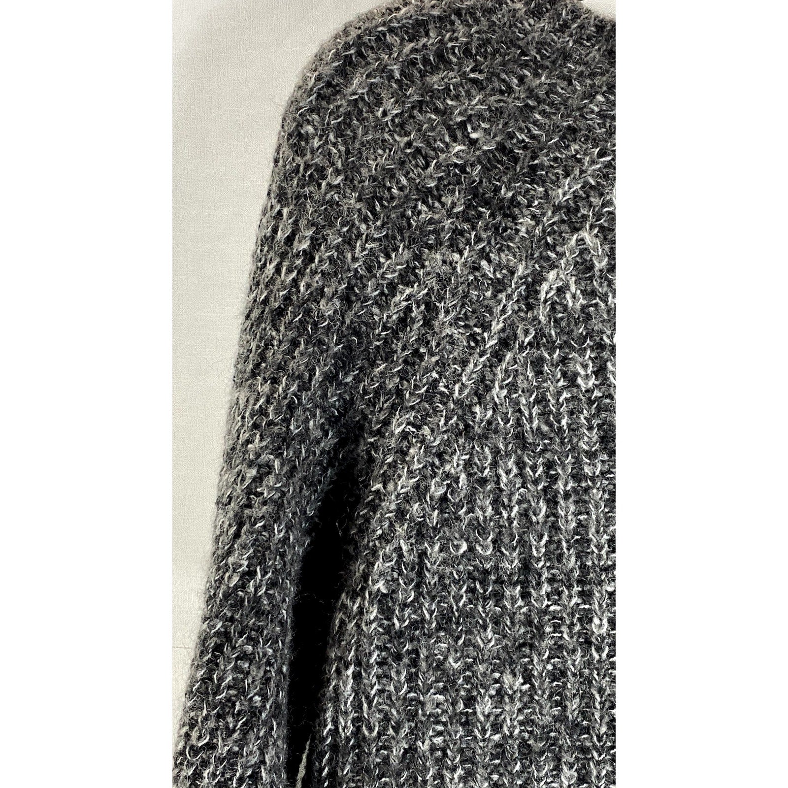 ANDREA JOVINE Women's Heather Gray Knit Pullover Sweater SZ L