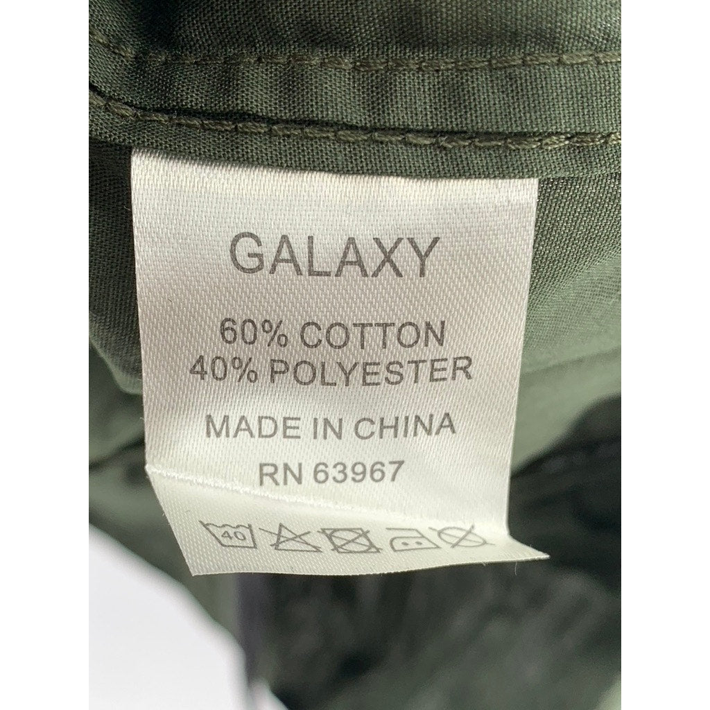 GALAXY BY HARVIC Men's Olive Slim Fit Button-Up Shirt SZ 2XL