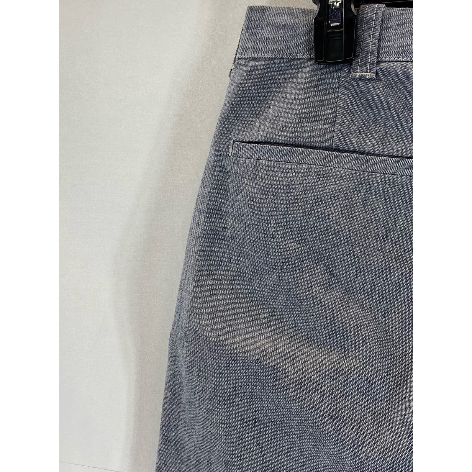 J.CREW Men's Dark Gray Chambray Stretch 9" Chino Shorts SZ 29