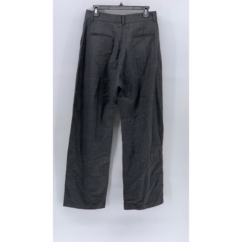 ARCH THE Women's Charcoal Gray Wool Wide-Leg Dress Pants SZ 40(US6)