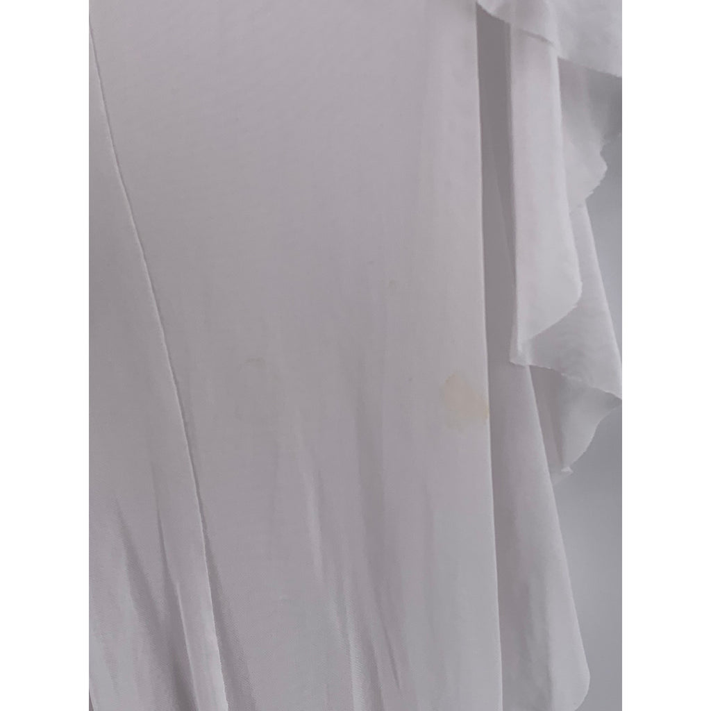 FASHION NOVA Women's White Sheer Sunshine See Through Fringe Cover-Up Pants SZ S