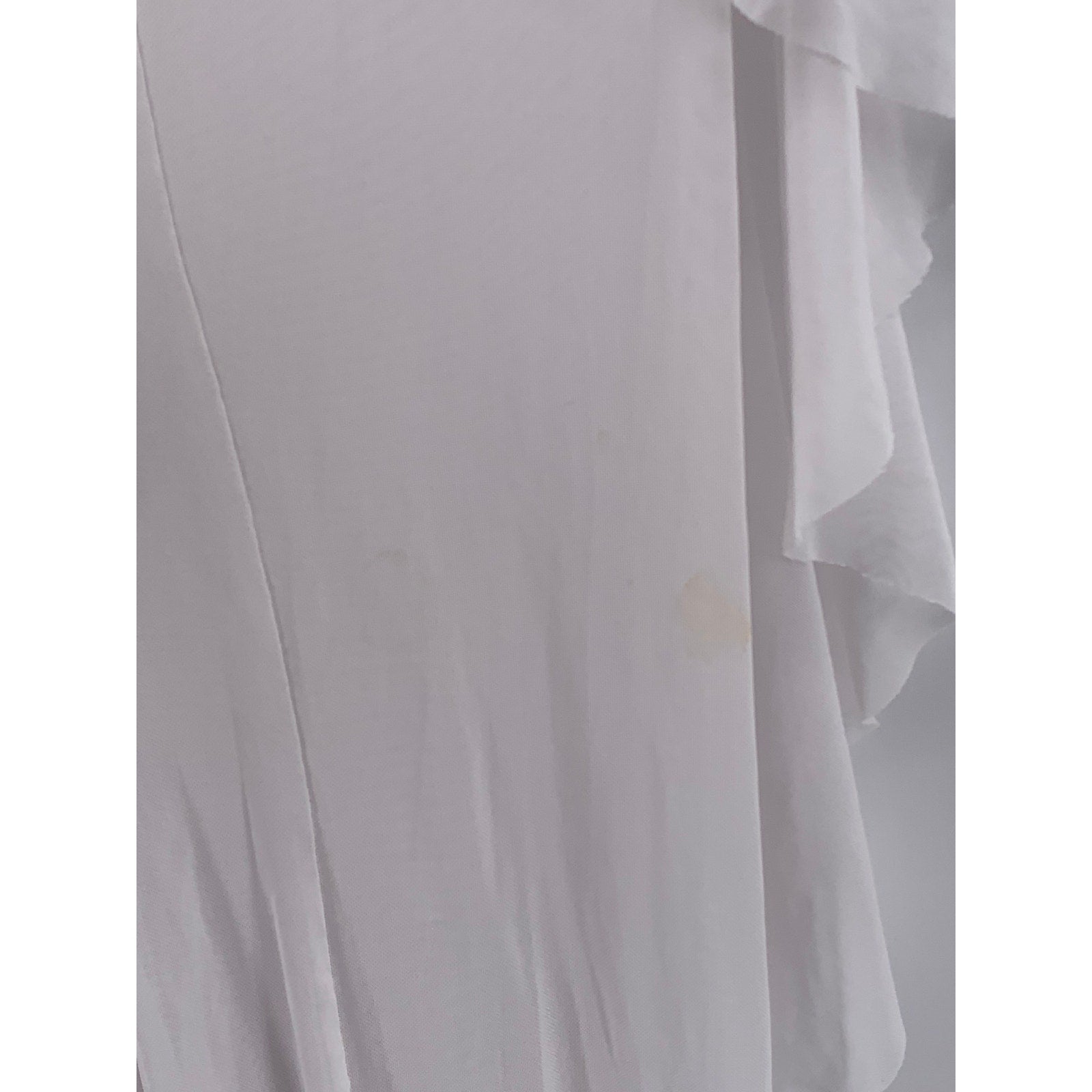FASHION NOVA Women's White Sheer Sunshine See Through Fringe Cover-Up Pants SZ S