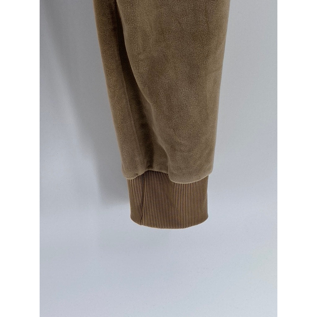 ROMA CONCEPTS By ROSEE Women's Brown Faux Suede Drawstring Sweatpants SZ L