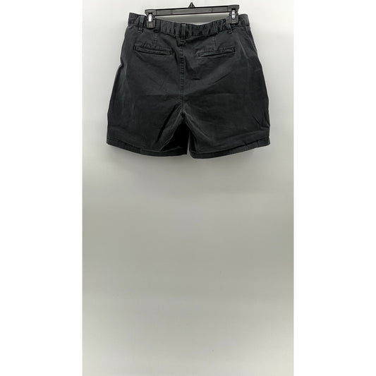 GAP Women's Charcoal Gray Floral Lace Regular-Fit Bermuda Girlfriend Shorts SZ 8