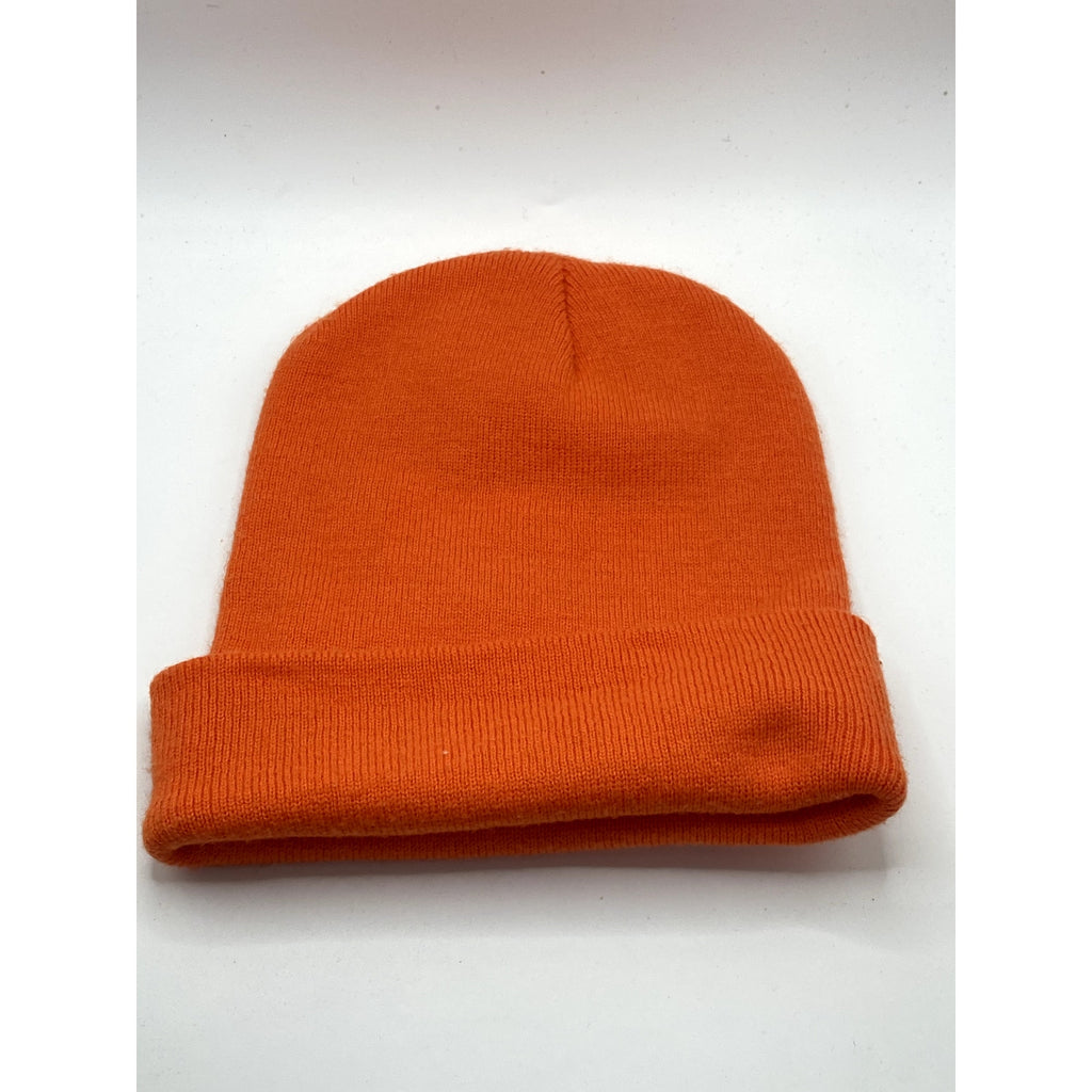 E-FLAG Unisex Adult Orange Knit Cuffed Casual Beanie SZ OS
