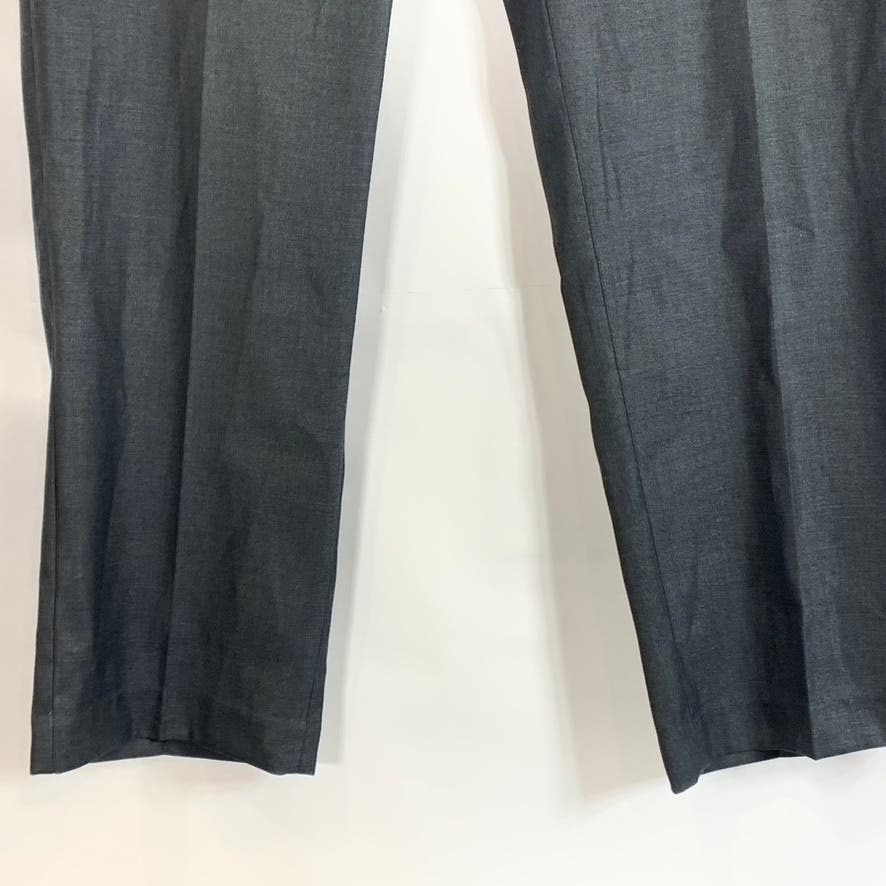 JOHN HENRY Men's Heather Charcoal Classic Fit Flat Front Trouser Pants SZ 36x30