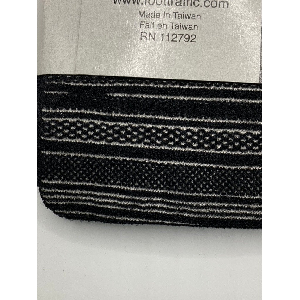 FOOT TRAFFIC Women's Black Cutout Pull-On Fashion Footless Leggings SZ OS